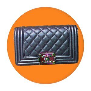 CHANEL Small LeBoy Bag With Iridescent Hardware